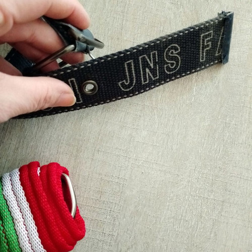 Children's belts like new, 1+1 pack, 85cm, black and multicolor