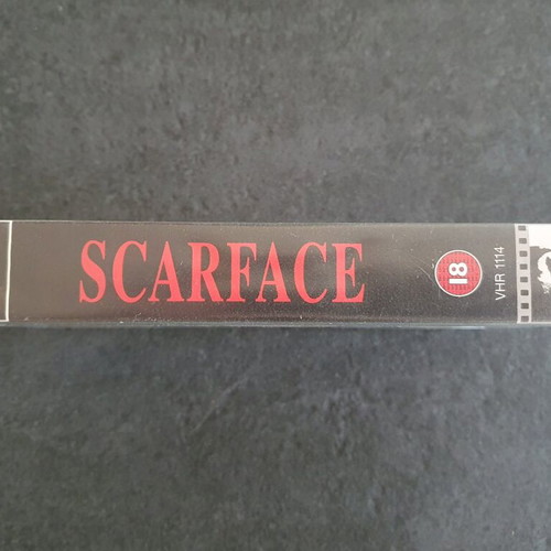 Scarface VHS tape used, English version