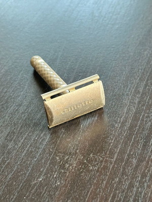 Gillette vintage μεταχειρισμένη ξυριστική μηχανή ασφαλείας από μέταλλο