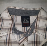 Next summer short-sleeve shirt used for 2-3 years old, checkered
