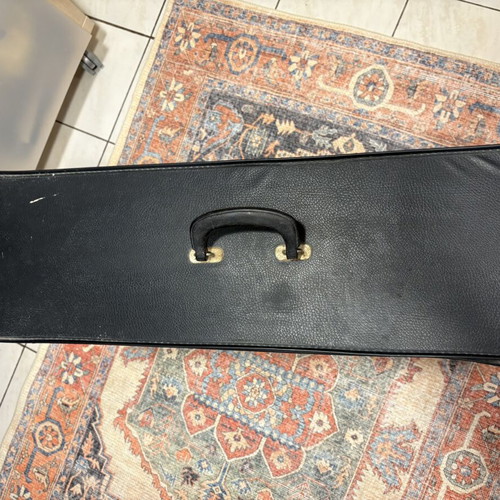 Vintage suitcase used, blue and red, spacious, 75x63x20 cm