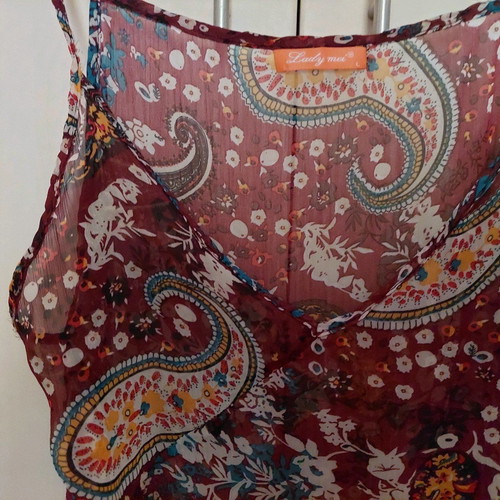 Ladym summer top large size spaghetti strap like new