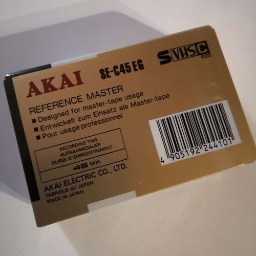 Akai Super VHS cassettes new, sealed