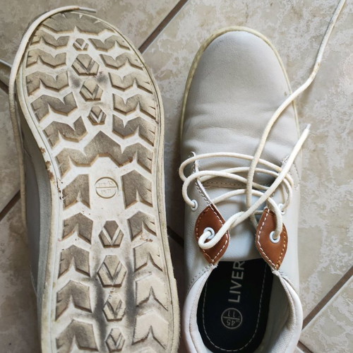 Livergy men's shoes used, size 45, white sneakers