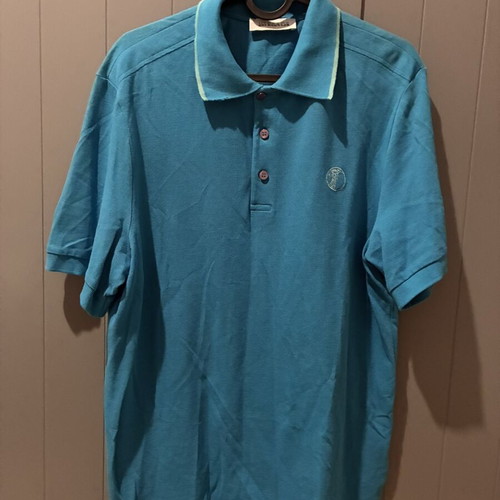 Versace Collection men's polo shirt light blue XL like new
