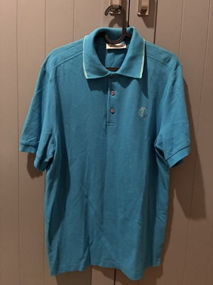 Versace Collection men's polo shirt light blue XL like new