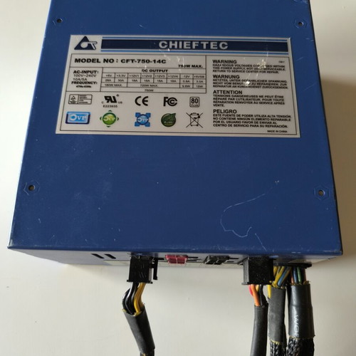Chieftec CFT-750-14C 750W semi-modular power supply like new