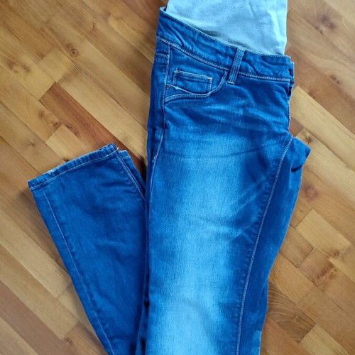 Mamalicious maternity jeans used small blue size 34
