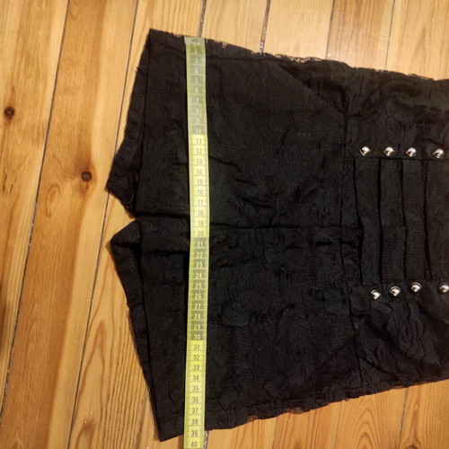 J. Stars Lace Shorts with Matching Band Detail like new, black and silver