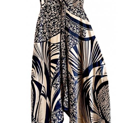 New Look silk satin asymmetric dress S-M like new