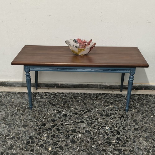 Coffee table used, dimensions 1.12x45x48 m