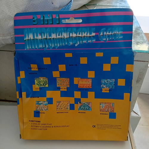 Electronic game 3 in 1 vintage new with interchangeable screens