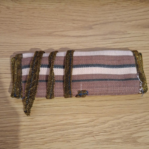 Handmade tobacco pouch, knitted fabric