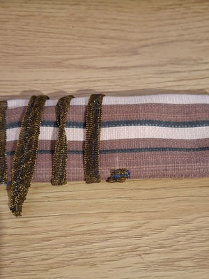 Handmade tobacco pouch, knitted fabric