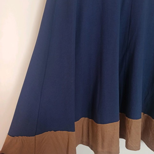 Blue skirt in A-line with cactus designs, like new, one size