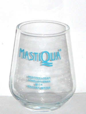 MastiQua collectible water glass new, untouched