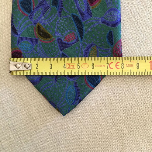 Italian vintage tie used multicolor