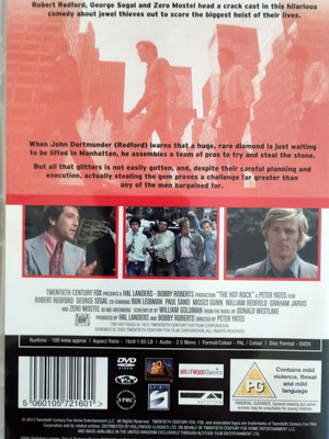 The Hot Rock DVD like new without Greek subtitles