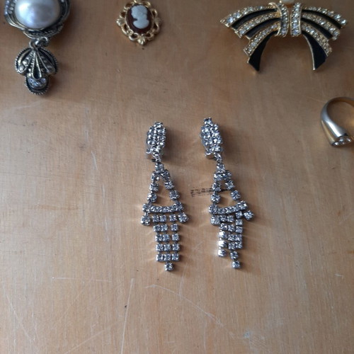 Vintage Atelier jewelry set used, colorful, 60s-70s