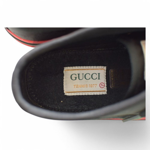 Gucci Black GG Econyl Nylon Web Athletic Shoes 41 Used Unisex