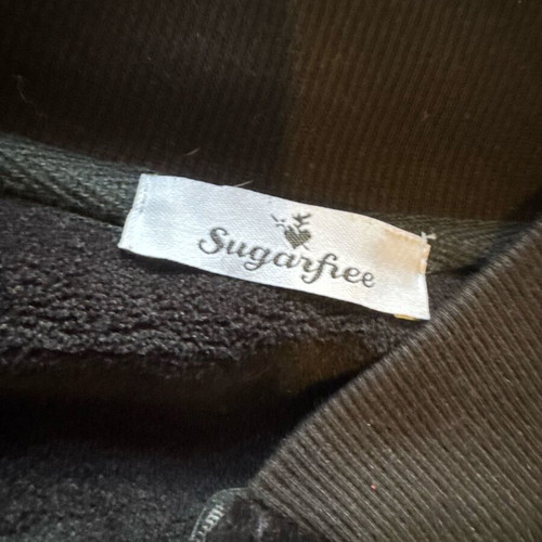 Sugarfree tracksuit set used, size small, black