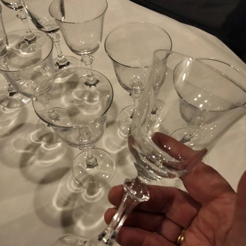 Wine glasses stemmed, like new, pack of 10