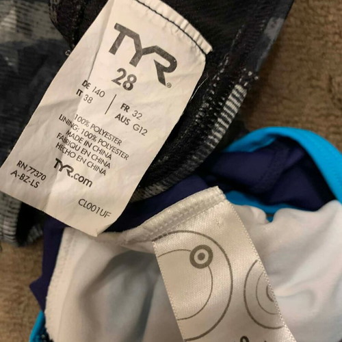 Tyr professional swimsuit and bonus athletic swimsuit size 140 like new