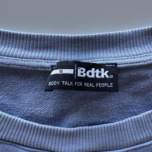 Bodytalk BDTK cropped μπλουζάκι μεταχειρισμένο, μέγεθος S, μπλε λιλά, φαρδιά γραμμή
