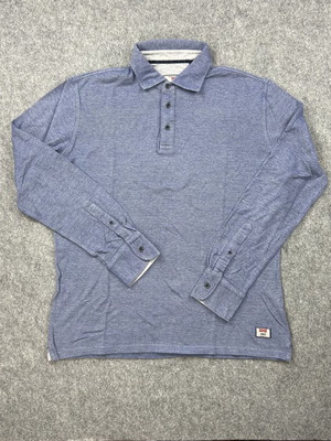 Carrera Jeans Polo Shirt XL blue long sleeve like new, men's