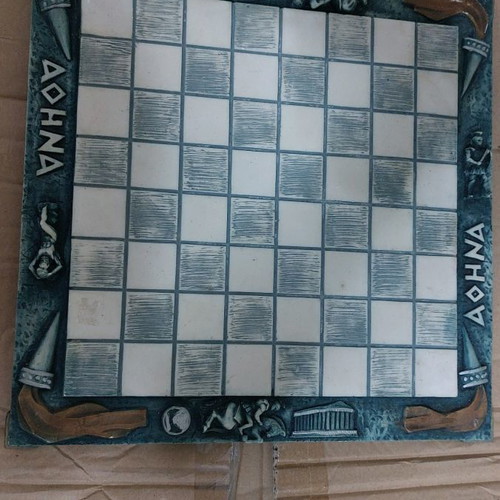 Ceramic chessboard handmade new