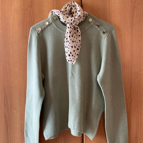 H&M women's knitted sweater new, mint color, size M