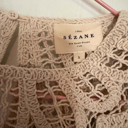 Sézane cotton blouse Small like new, ecru
