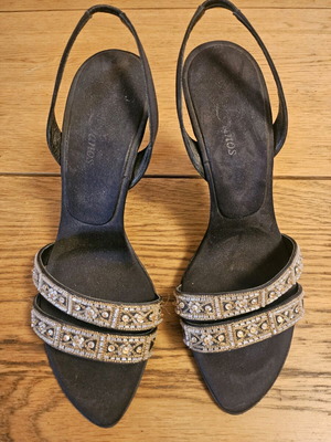 Danos sandals like new, black, size 39