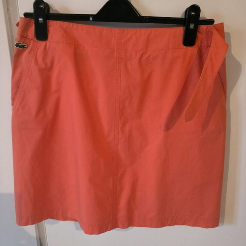 Lacoste skirt orange like new, 100% cotton size M