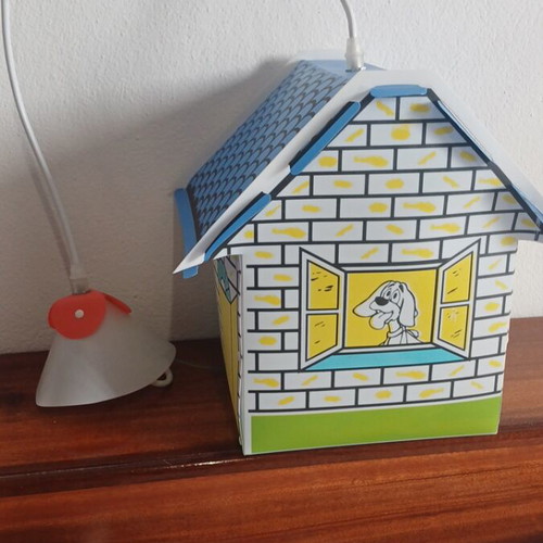 Novalight children's ceiling lamp new, plastic house shape