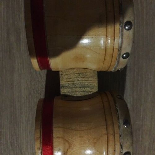 Bongos handmade used with real leather, collectible piece