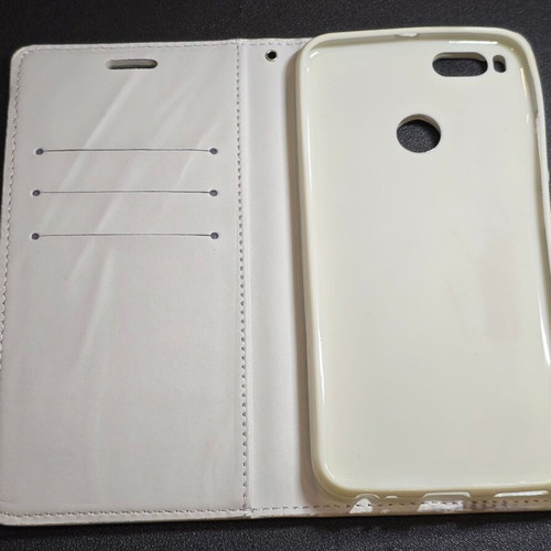 INOS Flip Book Case for Xiaomi Mi 5X and Mi A1 white new