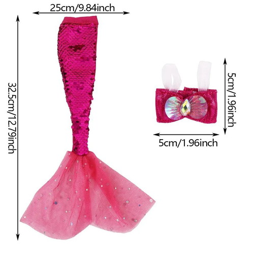 Mermaid Princess 2 Doll Dress for 29cm Dolls New
