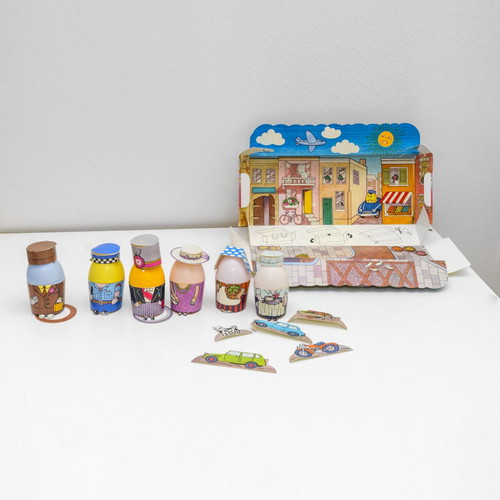 El Greco Egg Characters used, complete 1980s Easter set