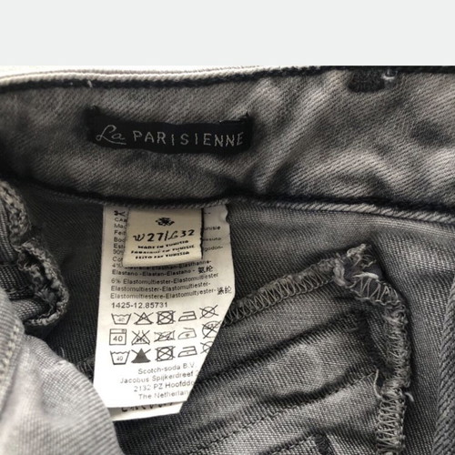 Maison Scotch La Parisienne Super Skinny Zip Jeans used, size 27, gray