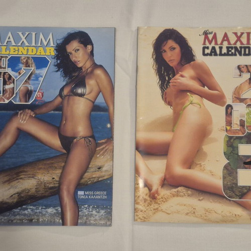 Maxim Calendar 2007 & 2008 like new collectible set