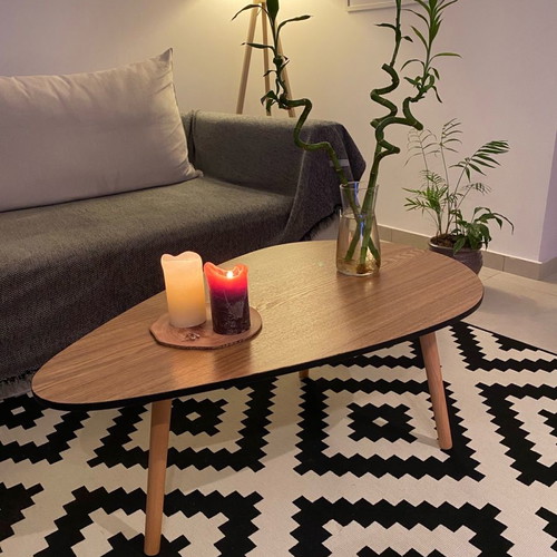 Coffee table new with raw wood surface