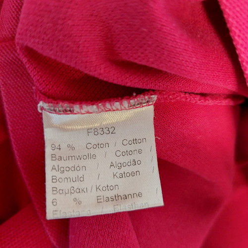 Lacoste women's pique polo shirt small fuchsia-dark pink like new