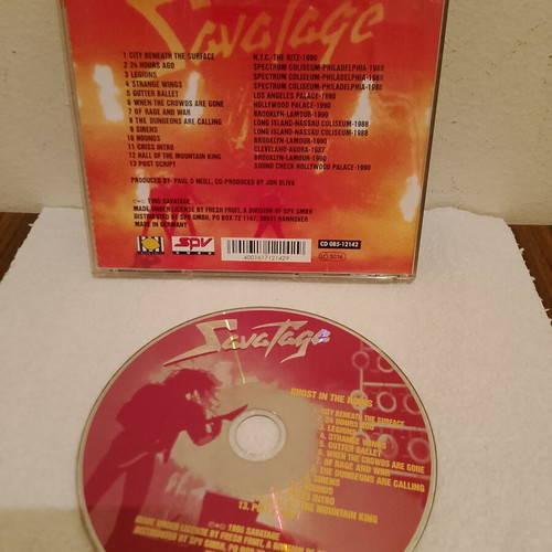 Savatage Ghost in the Ruins CD new, metal
