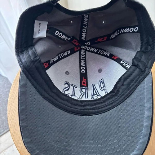 Disney Jockey hat, black and grey, size M