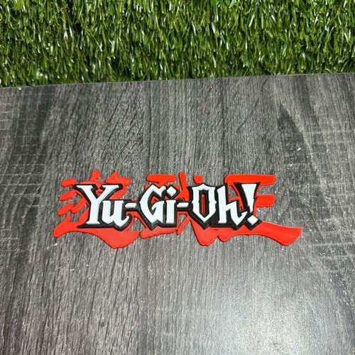 Yu-Gi-Oh! 3D εκτυπωμένο διακοσμητικό λογότυπο, gaming και anime διακόσμηση