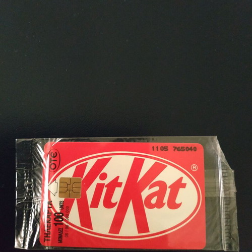 Kit Kat phone card 08/1996 new, sealed