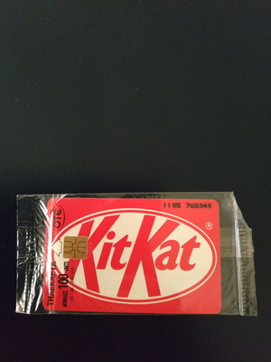 Kit Kat phone card 08/1996 new, sealed