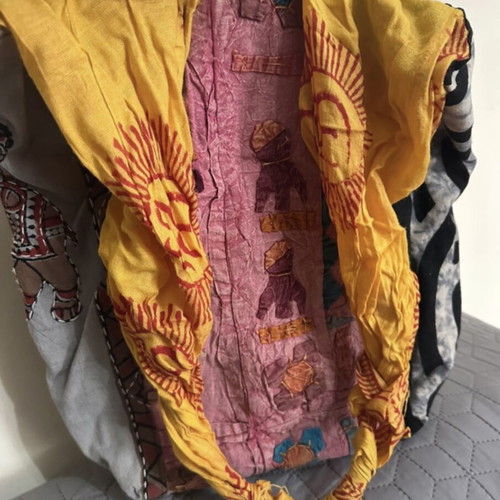 Boho shoulder bag used, colorful patchwork style
