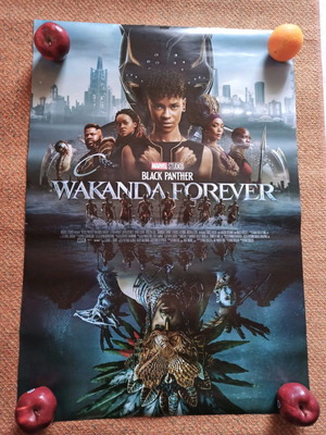 Αφίσα Black Panther Wakanda Forever μεταχειρισμένη 98×68 με δώρο άλλες δύο αφίσες